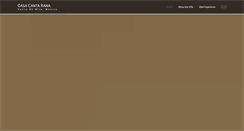 Desktop Screenshot of casacantarana.com