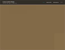 Tablet Screenshot of casacantarana.com